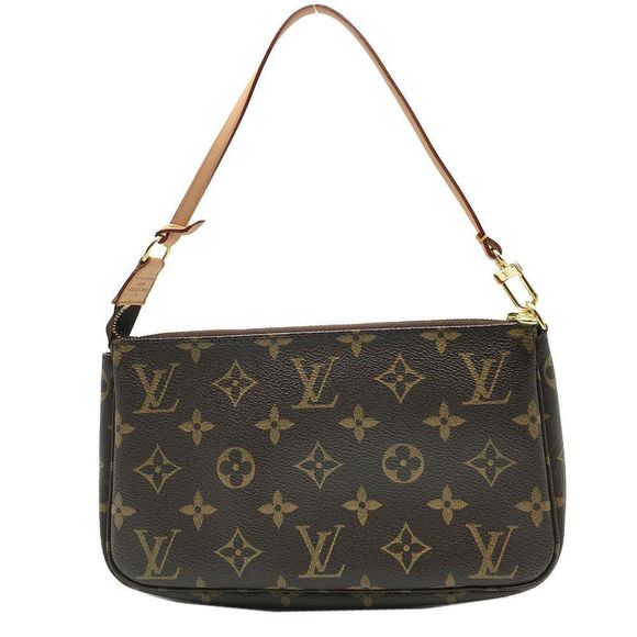 Louis Vuitton Pochette Accessory Pouch Monogram Brown Handbag - Picture 1 of 6
